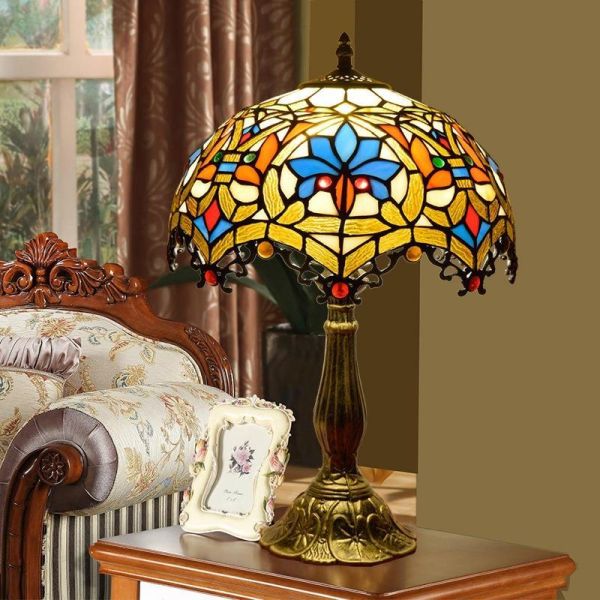 Table Lamp Grass Lampshade Bedroom Bedside night table lamp(WH-TTB-66)