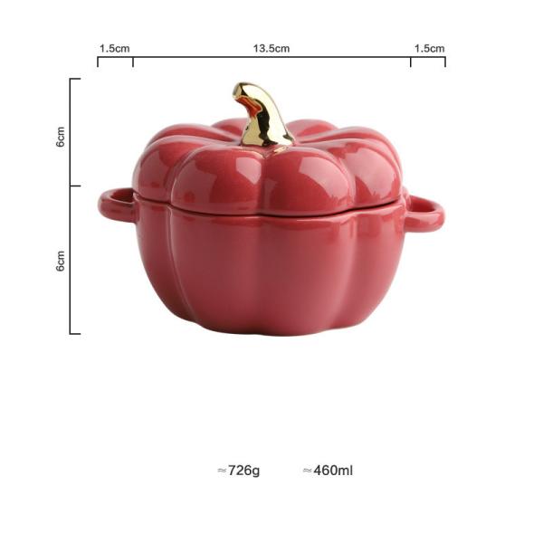 Pumpkin Porcelain Ceramic Home Decoration Bowl For Breakfast Egg