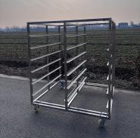 Polissage Taille personnalisée Chariot de boulangerie en acier inoxydable pour la cuisson