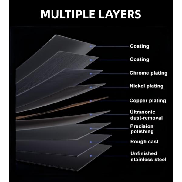 CUPC Bathroom Shower Accessories Five Pieces Toilet Paper Holder Towel Rack Set