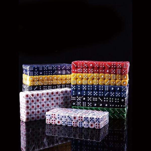 Casino D6 White Acrylic 6 Sided Dice Polyhedral Custom Engraved Dice