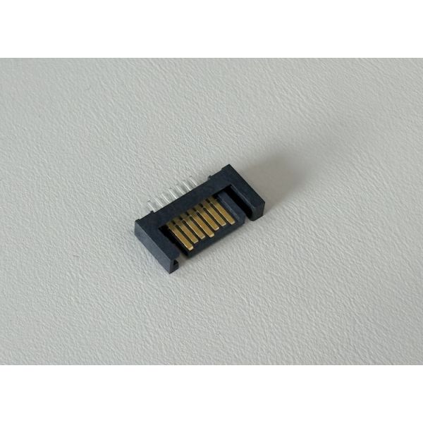 13 Pin SATA board mount connector, 1.27mm pitch vertical SMT PCB connector for high speed data transmission, HDD / SSD storage, industrial electronic server customization