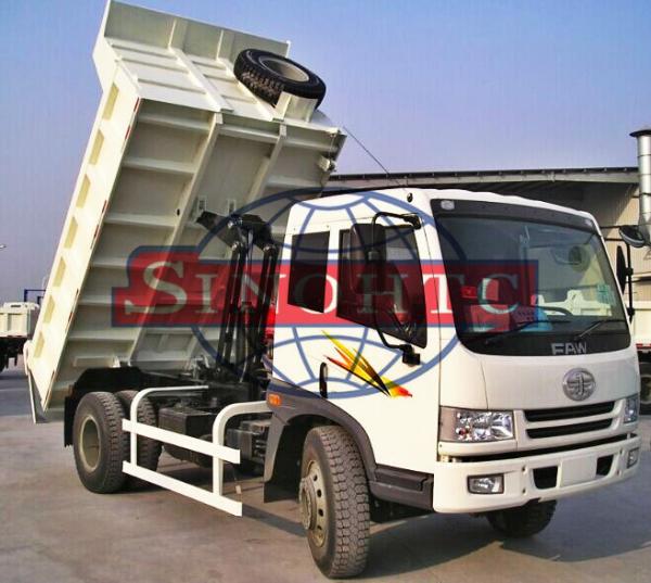 10 Ton 2 Axle Light Duty Dump Trucks 170HP Maximum Output 4x2 Drive Wheel