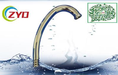 18mm SUS 201 Bended Pipe Chrome Single Hole Faucet Accessory Gooseneck Spout Kitchen Spout Zinc Hexnut 22mm Benz Aerator