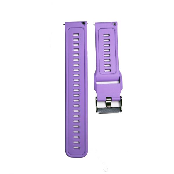 Silicone Men'S 22mm Watch Band Strap Vertical Stripe Multicolor