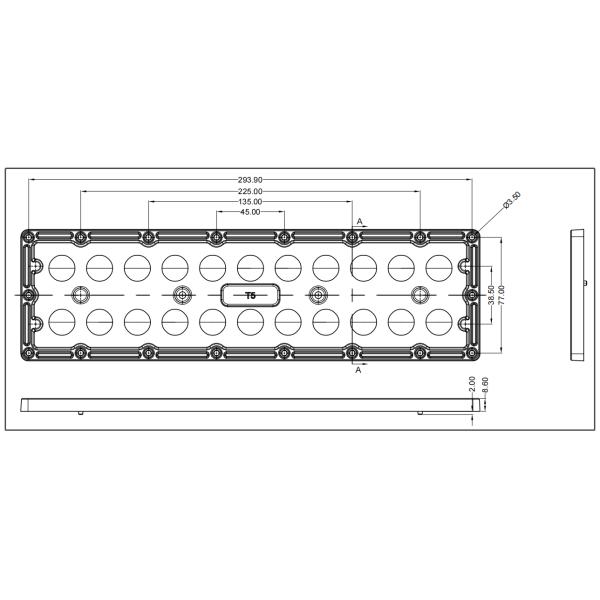 Высокий объектив уличного света СИД стойкости с малопотертым SMD7070 22IN1 для освещения парковки