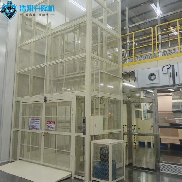 Hydraulic Cargo Lift Warehouse Goods Ladder Lift Guideway Freight Elevator