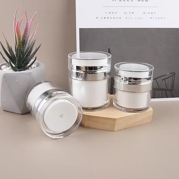 Press-type 15ml 30ml 50ml 100ml Empty Plastic Airless Bottles for Lotion and Cream Precise Liquid Dispensing