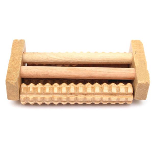 Health Care Wooden Foot Roller , Acupressure Wooden Roller Anti Cellulite