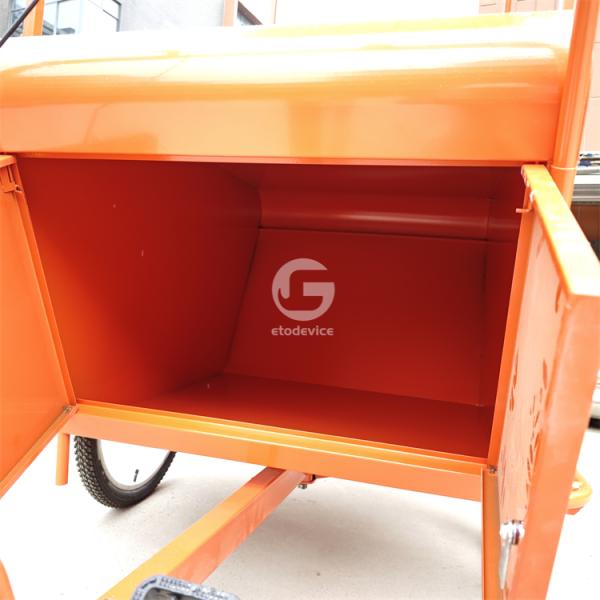 Mobile Tricycle Food Trolley Multifunctional Street Vending Bike Cart with Umbrella