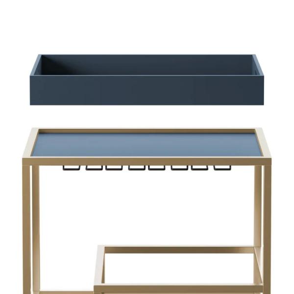 Brass Wine Drink Bar Cart Restaurant Serving Trolley Customized