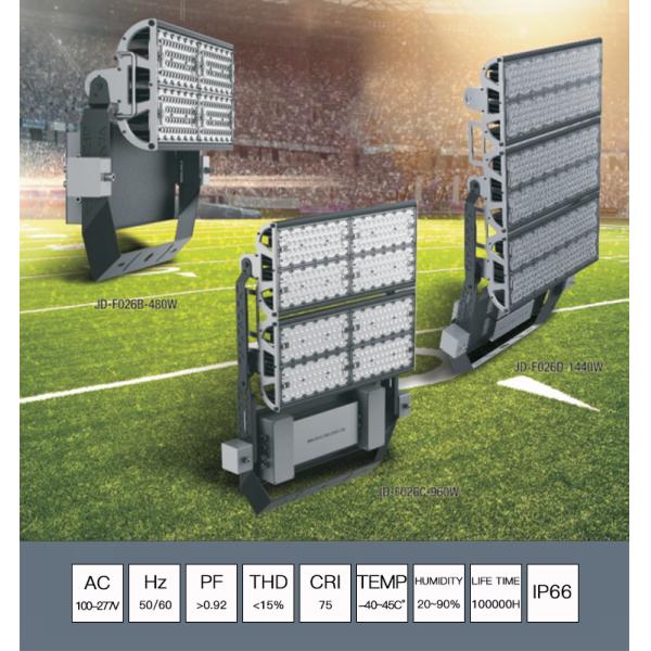 lumière imperméable extérieure de stade de 480w IP66 140lm/W LED