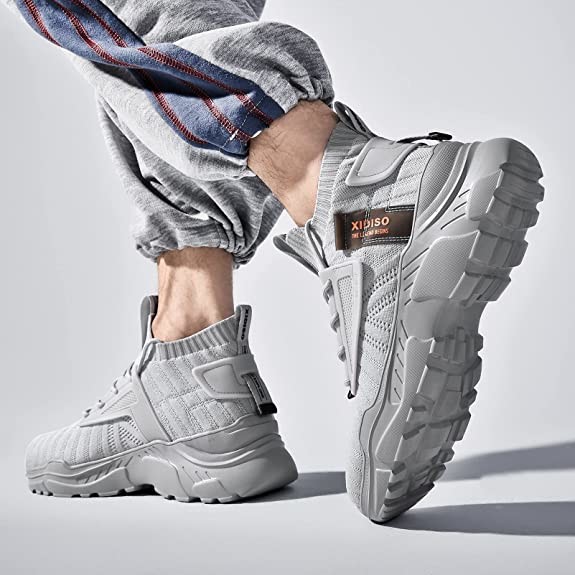 Shockproof Xidiso Mens Running Casual Sports Shoes Rubber Sole MD Sole