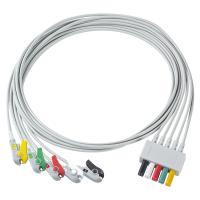 Cable électrique de patient Siemens 5 plomb Siemens IEC Grabber ECG plomb pour adulte ou pédiatrique en gris