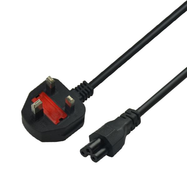 1m 1.5m 1.8m 2m Copper UK Power Cord  3 Pin Laptop Power Cable