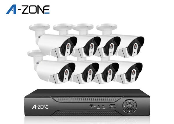Outdoor 2MP 8 Camera Security System With Dvr High Resolution 1/4