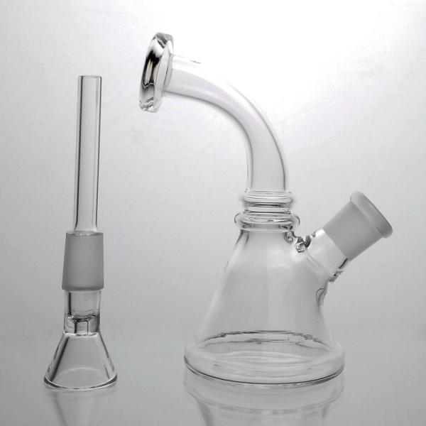 Mini Pyrex Glass Water Pipes Bongs With 14mm Joint Beaker Bong Clear Type