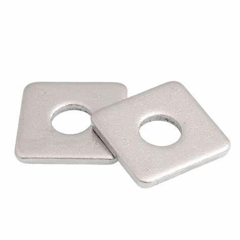 Estilos de lavadoras de aço Custom Din436 M12 M14 M16 M18 M20 Lavadoras quadradas galvanizadas de aço inoxidável