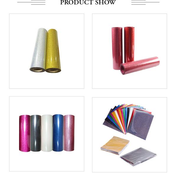 10x12inch Clear Heat Transfer Film Glitter Laser PU Pattern HTV