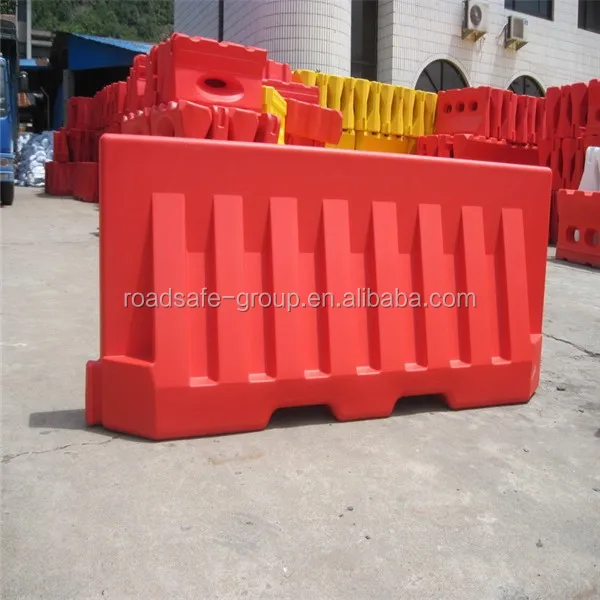 Highway Water Barrier 2m PE Water-Filled Traffic Plastic Road Barrier