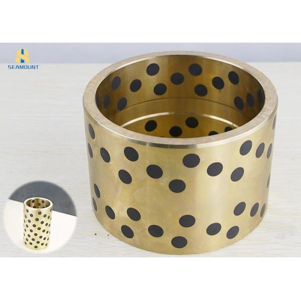 2Pcs JDB Oilless Large Size Solid Inlaid Graphite Copper Bearing Crusher Machine Parts