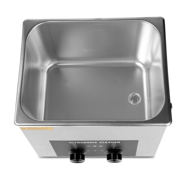 10L 240W Professional Ultrasonic Cleaner for Commercial Jewelry Cleaning with Encoded Timer Heater Basket Voltage 110V/220V