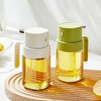 6.8 OZ 200 ml Garrafa de óleo de vidro de qualidade alimentar Sprayer de óleo de oliva para cozinhar Fritadora de ar cozinha ao ar livre churrasqueira e acampamento