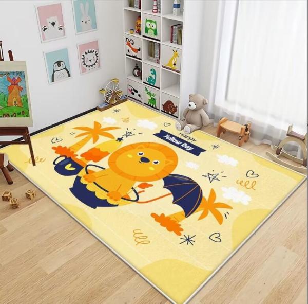 Cartoon Crystal Velvet Sofa Bedroom And Living Room Floor Carpets 100*180cm