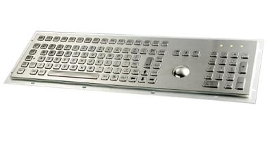 MKTNF2695 446 mmx155 mm metal keyboard with trackball, function keys,number pad