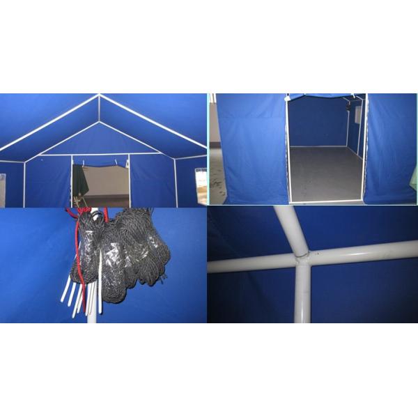 Thickened Galvanized Pipe Camping Tent for Construction Staff in Disaster Relief Site