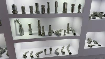 Threaded Bsp Hydraulic Hose Fittings Stainless Steel Male Female Quick Couplers For Different Size  From 1/4''  Straight 45° 90° To 1 Inch