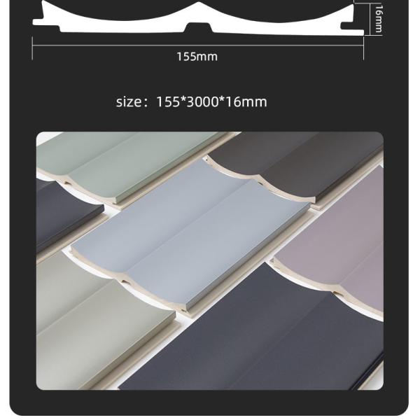 Внутреннее 15mm деревянное WPC рифлить доску гриля панели стены