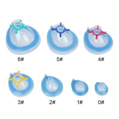 Surgical Operation Manufacturer Air Cushion PVC Anaesthesia Mask With Valve