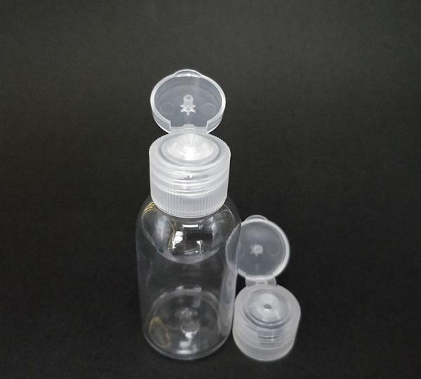 Free Sample Transparent PET Plastic Bottle with Flip Cap Empty Bottle Flip Cap Cream Bottle with Flip Cap with Factory Supply