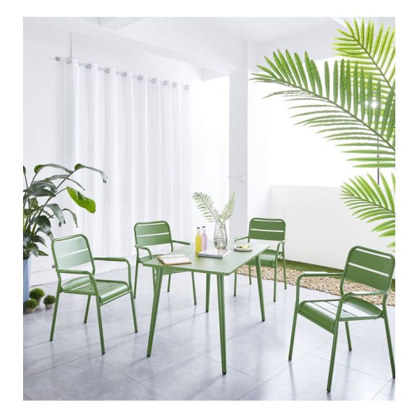 Colorful Terrace Balcony Furniture Stackable Outdoor Garden Coffee Table and Chair Waterproof