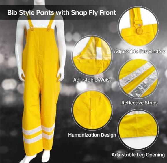 Vêtements de travail de deux pièces unisexe Hi Vis