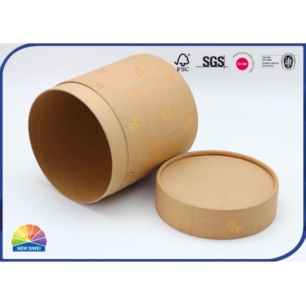 Трубка Брауна Kraft шарфа носков сердца штемпелевать золота бумажная упаковывая