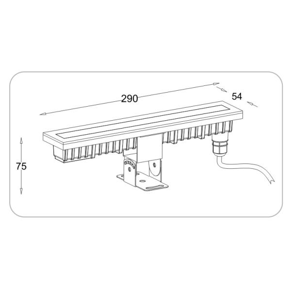 SUS 316 LED Underwater Fountain Lamp 12V Underwater LED Pool Lights