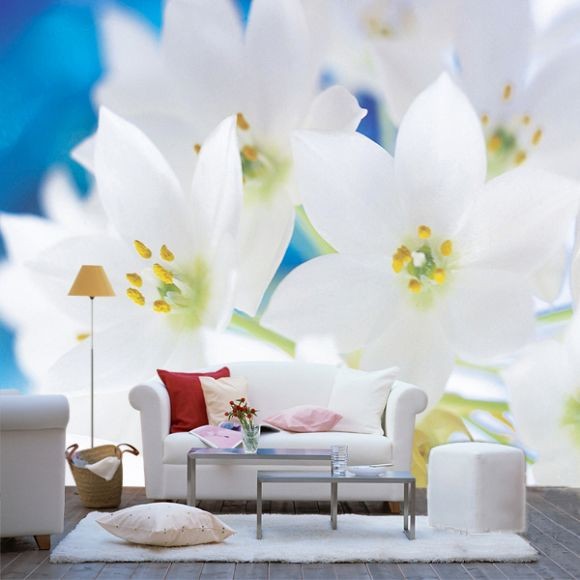 Flower Series Custom Size Interior Decoration Wallpapers, Whole Wall Sticker  DJ67-001S