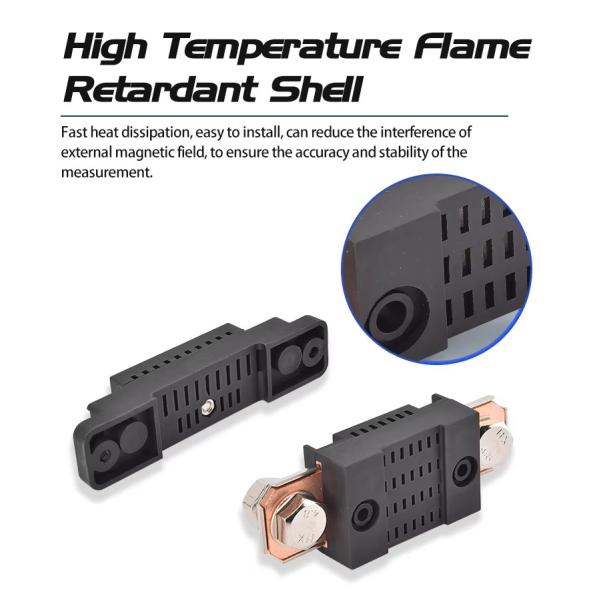 FL-2C 150A 200A 250A 300A 400A 500A 600A 750A 75mV Red Copper Shunt DC Ammeter Current Shunt Resistor