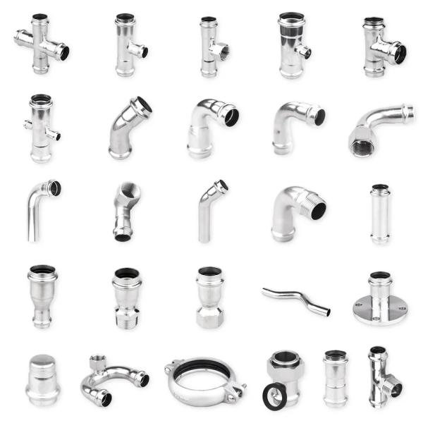 Acoplamiento recto igual para sistemas de plomería que utilizan material de acero inoxidable 301/304/316