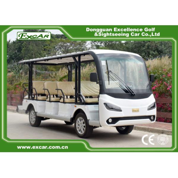 Autobús de visita turístico de excursión con pilas troyano eléctrico del vehículo de pasajeros de EXCAR G1S14 48V Electriic