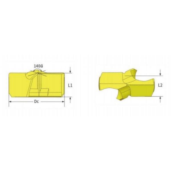 Practical Exchangeable Tip Drills Flexible With 45mm Drilling Depth P20 Material Grade