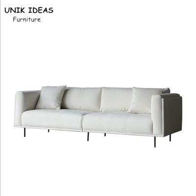 Sala de visitas moderna Sofa Bed Italian Style secional do sofá do creme do Recliner