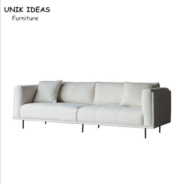 Sala de visitas moderna Sofa Bed Italian Style secional do sofá do creme do Recliner