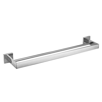 OEM Chrome 24 cremalheiras de toalha pesadas da barra dobro do quadrado SUS304 da barra de toalha da polegada