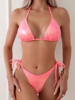 Bikini XL com padrão listrado moderno - Perfeito para B2B Traje de banho para senhoras Traje de banho push up