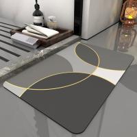 Bath de séchage rapide fait sur commande mou Mat With Non Slip Bottom