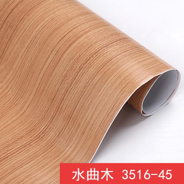 Papeterie peint en vinyle 3D adhésif en PVC Papeterie peint en bois pour armoires en bois