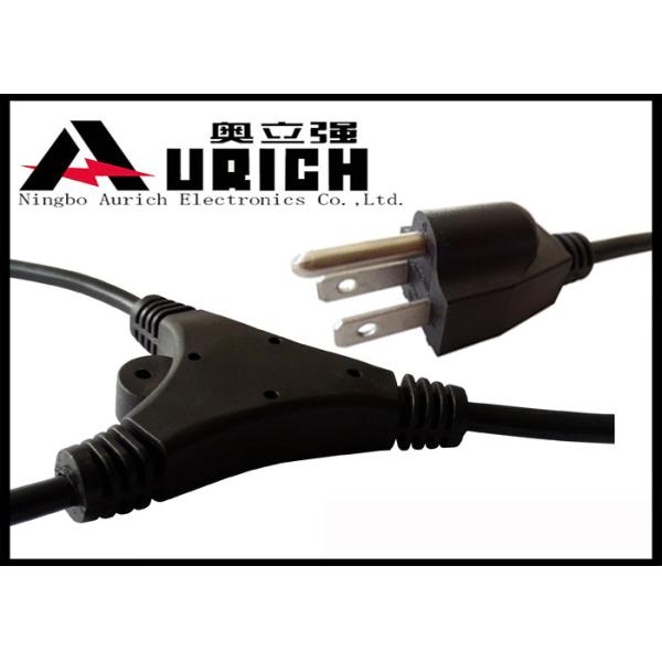 NEMA Male End Type Electric 3 Prong Power Cord For Home Appliance / Office Equipment